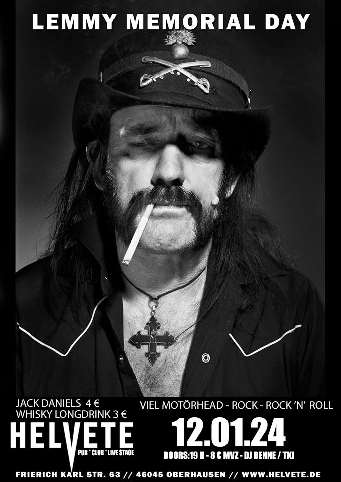 Lemmy Memorial Day - 12. Januar 2024 - Helvete Oberhausen