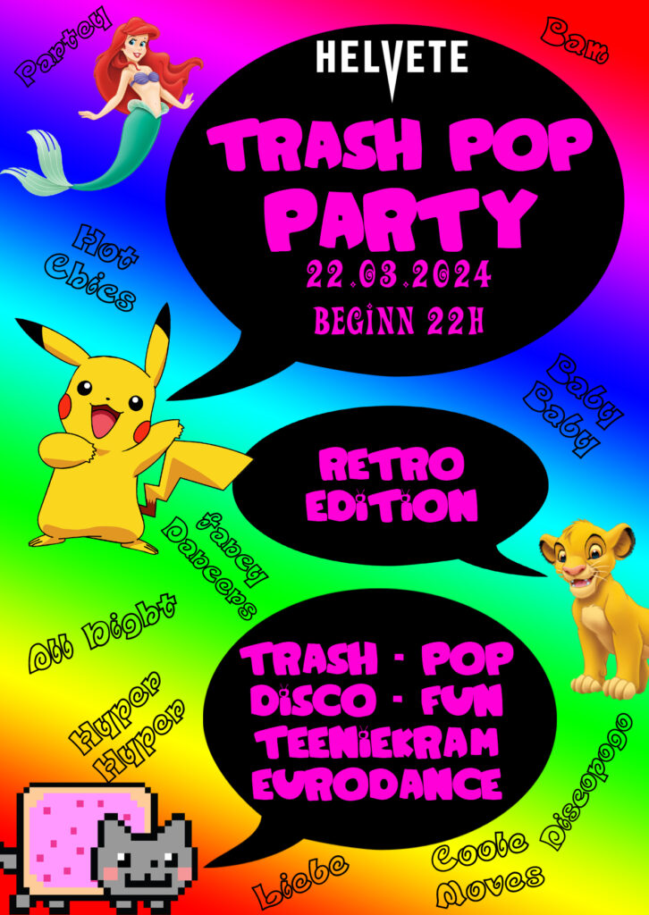 Trashpop Party - Retro Edition - 22. März 2024 - Helvete Oberhausen