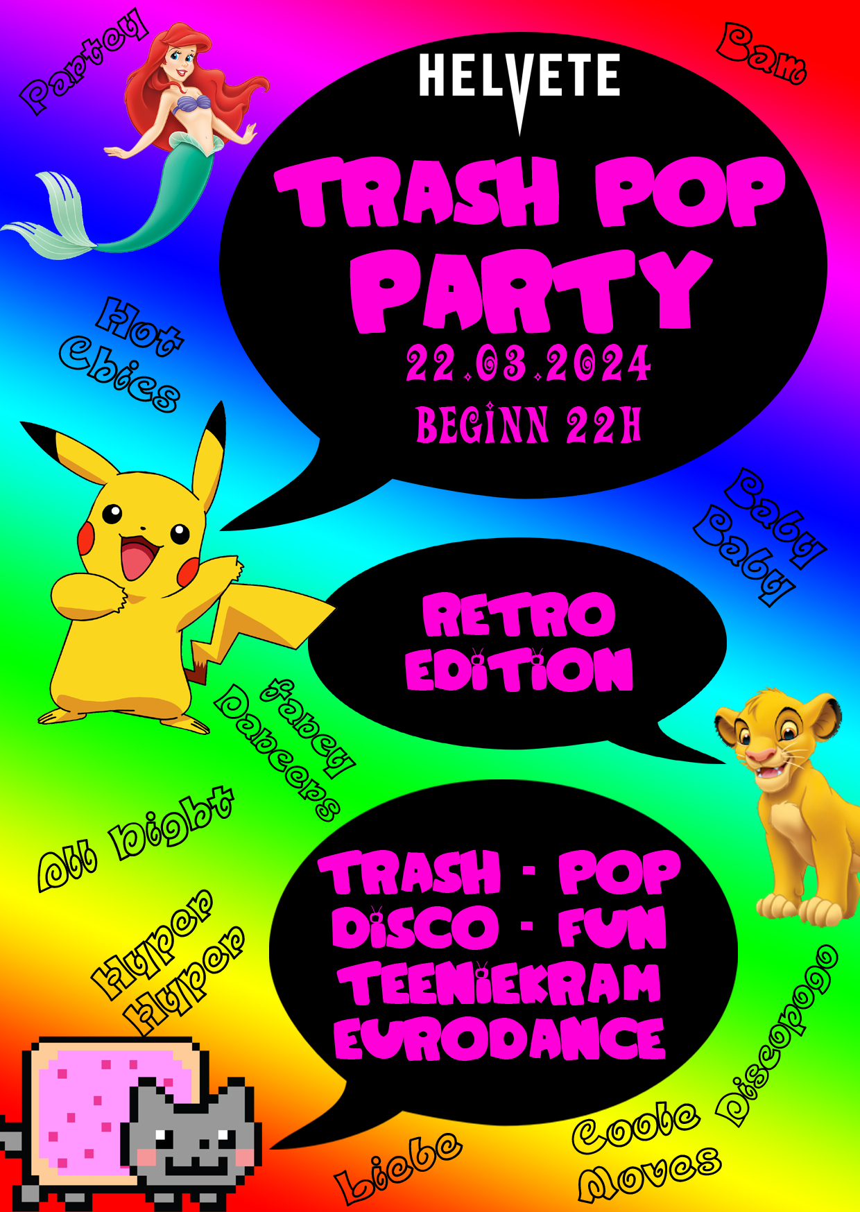 Trashpop Party - Retro Edition - 22. März 2024 - Helvete Oberhausen