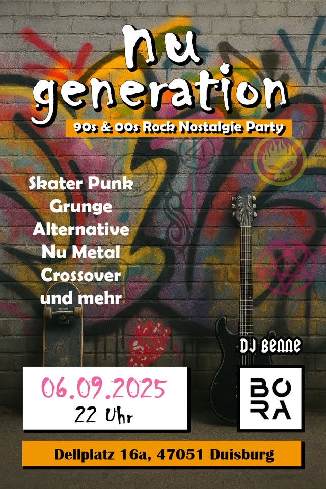 Nu Generation – Die 90s & 00s Rock Nostalgie Party - 06.09.2025